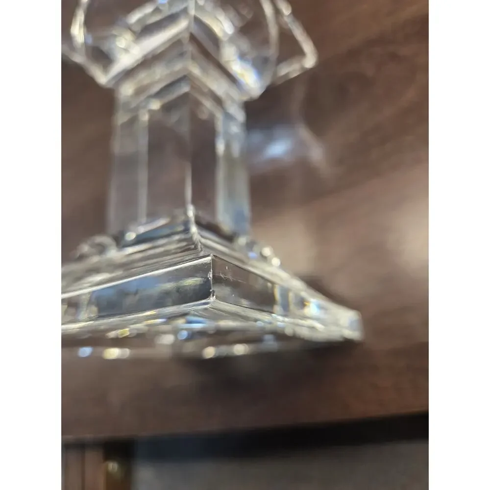 Royal Limited 24% Lead Crystal Pillar Candle Holder 6